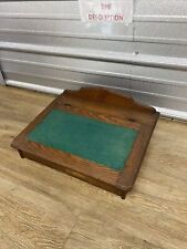 ANTIQUE 19TH-20TH CENTURY PORTABLE TRAVEL WRITING VICTORIAN LAP DESK IN OAK picture