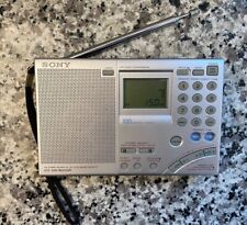 SONY ICF-SW7600GR Portable Radio Receiver Used Silver Color See Description picture