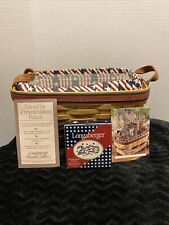 2000 Longaberger All-American Sparkler Basket. W/liners & Tie On picture