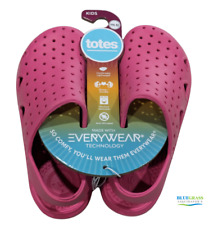Totes Kids Clog Sandal  Size T 11-12 Slip on Pink Washable Sandal NEW picture