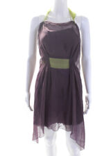 Philosophy di Alberta Ferretti Women's Sleeveless Mini Dress Purple Size 6 picture