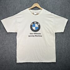 Vintage BMW Shirt Mens XL White 90s Car Brand Logo Sepellout Quote Racing picture