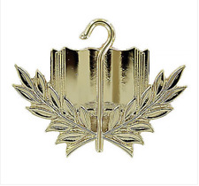 ARMY OFFICER BRANCH OF SERVICE COLLAR DEVICE: CHAPLAIN CANDIDATE - 22K GOLD PLAT picture