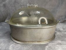 Vintage Guardian Service Aluminum Oval Roaster With Original Glass Lid picture