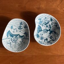 Set of 2 Nymolle Hoyrup Trinket Dishes Medieval Denmark Limited Edition #413A picture