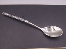 Pure 999 Fine Silver Spoon Men Women Retro Carved Phoenix Soup Spoon 43-44g picture