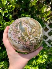 Stunning Old Stock Large Ocean Jasper Sphere picture