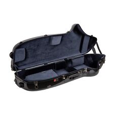 Crossrock Baritone Saxophone Fiberglass Case for Low A, Backpack Straps Style picture