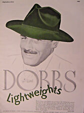 1944 Esquire Original Advertisement WWII Era DOBBS Lightweights HATS picture