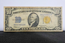 1934A $10 Yellow Seal NORTH AFRICA Silver Certificate WWII Emergency Issue Note picture