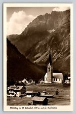 RPPC Mittelberg Village, Stunning Alpine Landscape Austria VINTAGE Postcard picture