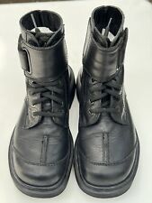 Vintage Dr Martens 9306 Women’s Sz 5 Combat Boots Slicker 8-Eye Ankle Strap picture