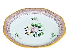 Antique Adams England LOWESTOFT CALYX WARE Pink Floral Ironstone 4 7/8” Saucer picture