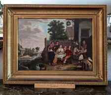 Antique Oil Painting The Feast of the Prodigal Son After David Teniers ca1644 picture