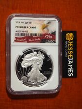 2018 W PROOF SILVER EAGLE NGC PF70 ULTRA CAMEO BALD EAGLE LABEL picture