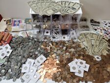 ESTATE SALE FIND, OLD US COINS, SILVER, RARE US BILLS, FOREIGN COINS MORE picture