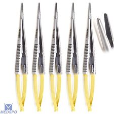 5-PCS Micro Dental Straight Castroviejo Needle Holder TC Surgical Instrument CE picture