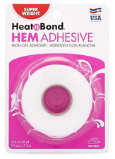 Iron on Adhesive Heat N Bond Hem No Sew Hemming Tape for Light Fabric 3/4″X 8Yds picture