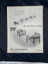 Magazine Ad* - 1955 - Erwin-Lambeth Furniture - Mid Century Modern - Prelude picture