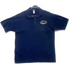 USS Theodore Roosevelt CVN-71 Polo Shirt Men's Extra Large Blue Short Sleeve picture