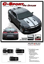 2016-2017 SS Chevy Camaro V6 CAM SPORT PIN Decals Vinyl 3M Racing Stripes PD4023 picture