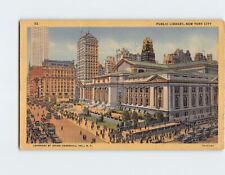 Postcard Public Library New York City New York USA picture