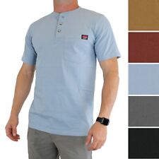 Wrangler Workwear Men's Henley Shirt Short Sleeve, Casual Fit, One Pocket 55179 picture