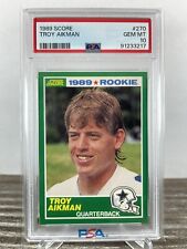 1989 Score Troy Aikman #270 Rookie RC PSA 10 | Cowboys HOF picture