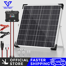 VOLTSET 20W Solar Panel Kit 12V Solar Battery Trickle Charger Maintainer for RV picture