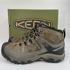 Keen Boots Men 11 Targhee III Mid Waterproof Wide Brown Hiking NEW $175 *Flaw picture