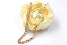 Curb Chain Necklace 14K Rose Gold 1.67 CTW Natural Round Cut Diamond 16 Inches picture