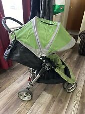 Baby Jogger City Mini Single Hand Quick Fold Running Jogging Stroller Green Gray picture