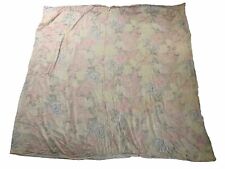 Vintage Pastel Floral Silk Duvet Cover Approx 79x71” picture
