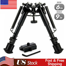 6-9 Inch Tactical Bipod Rotate 360° Horizontally & Picatinny Rail Mount Adapter picture
