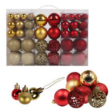 100ps Christmas Ball Ornaments Glitter Shatterproof XMAS Tree Ball Red picture