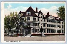 1920s EASTON MARYLAND*MD*HOTEL MORRIS*OLD BUS*GREAT ARCHITECTURE*DENTON POSTMARK picture