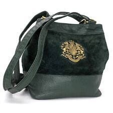 Vintage Providentiae Memor Purse Dark Forest Green Suede Leather Shoulder Bag picture
