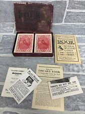 Vintage 1916 Dixie-Tuxedo Rook Edition A Parker Brothers Card Game Complete Red picture