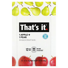 Fruit Bar, Apple + Pear, 12 Bars, 1.2 oz (35 g) Each picture