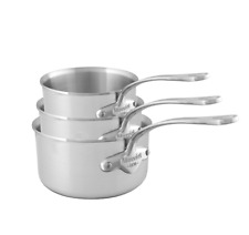 Mauviel M'URBAN 3-Piece Sauce Pan Set With Cast Stainless Steel Handles picture