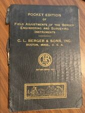 Field Adjustments of the Berger Engineering and Surveying Instruments, Pocket Ed picture