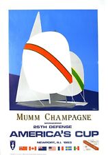 Original Mumm Champagne Poster for 1983 America's Cup Races picture