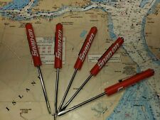 SNAP-ON TOOL POCKET SCREWDRIVER, 5 PACK IN RED, BRAND NEW, MAGNETIC END picture