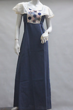Vintage 70s Maxi Dress Prairie Dress By Terri Juniors Cottagecore Boho picture