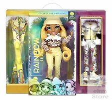 Rainbow High Winter Break Sunny Yellow Fashion Doll Playset 2 Designer Outfits picture