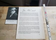 RARE JOHN MCCORMACK PROMO POST CARD: POOR VICTOR RECORDINGS/PROFILE OF MCCORMACK picture