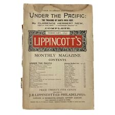 VTG Lippincott's Magazine February 1897 Under The Pacific of Santa Rosa No Label picture