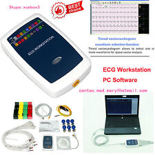 CONTEC ECG Workstation System,Portable 12-lead Resting PC based EKG Machine picture