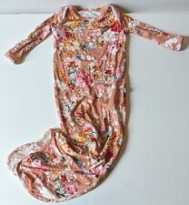Posh Peanut Viscose Bamboo Knotted Gown  Floral Print Soft 0-3 Months  picture