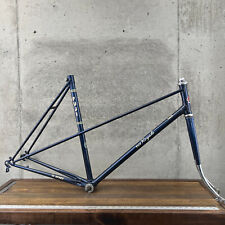 Vintage Fuji Royale Mixte Frame Set 57 cm Step Through  Steel 80s 126 Blue Bike picture